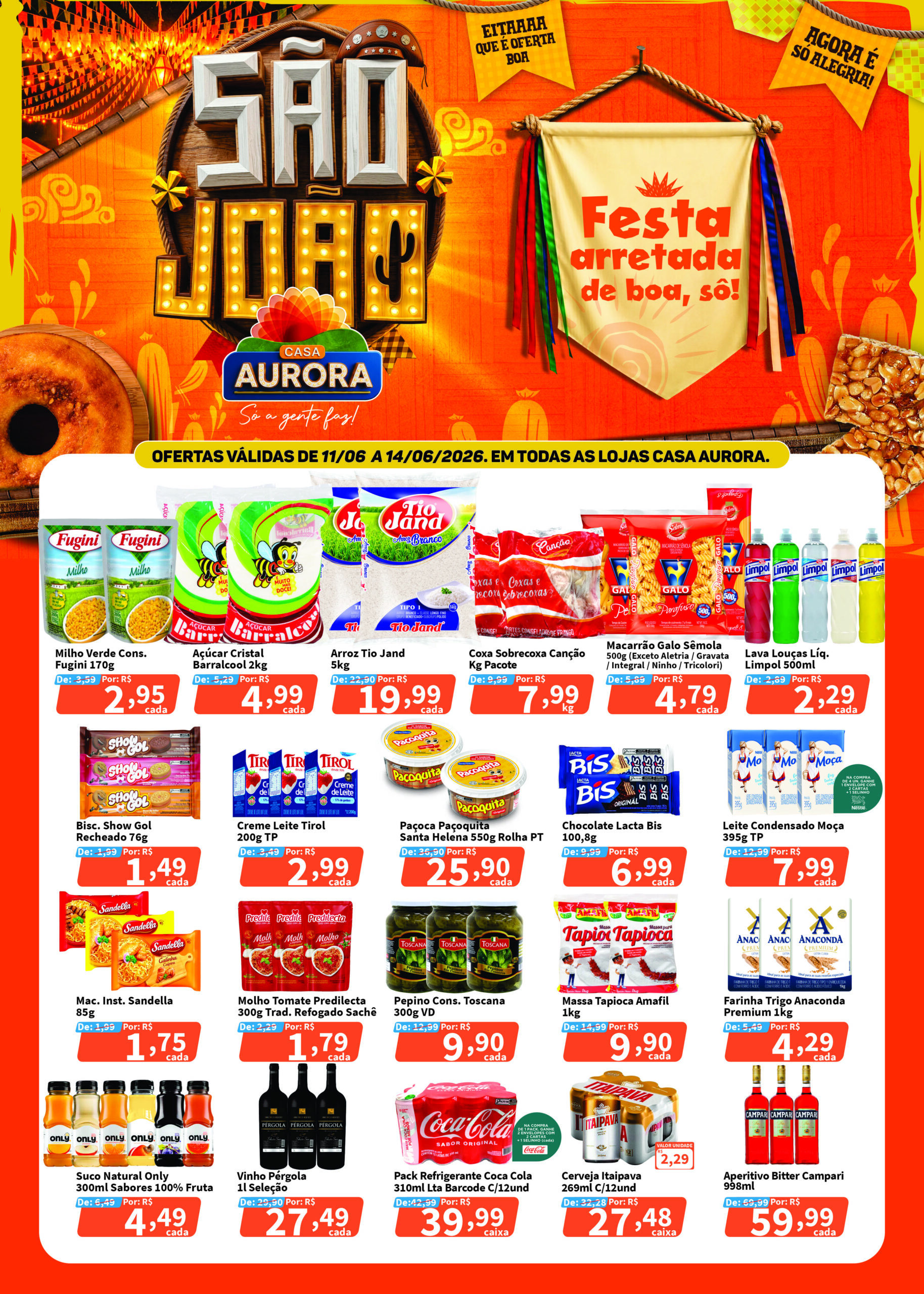 Panfleto de Ofertas Final semana Casa Aurora 11-06-26 Pg1
